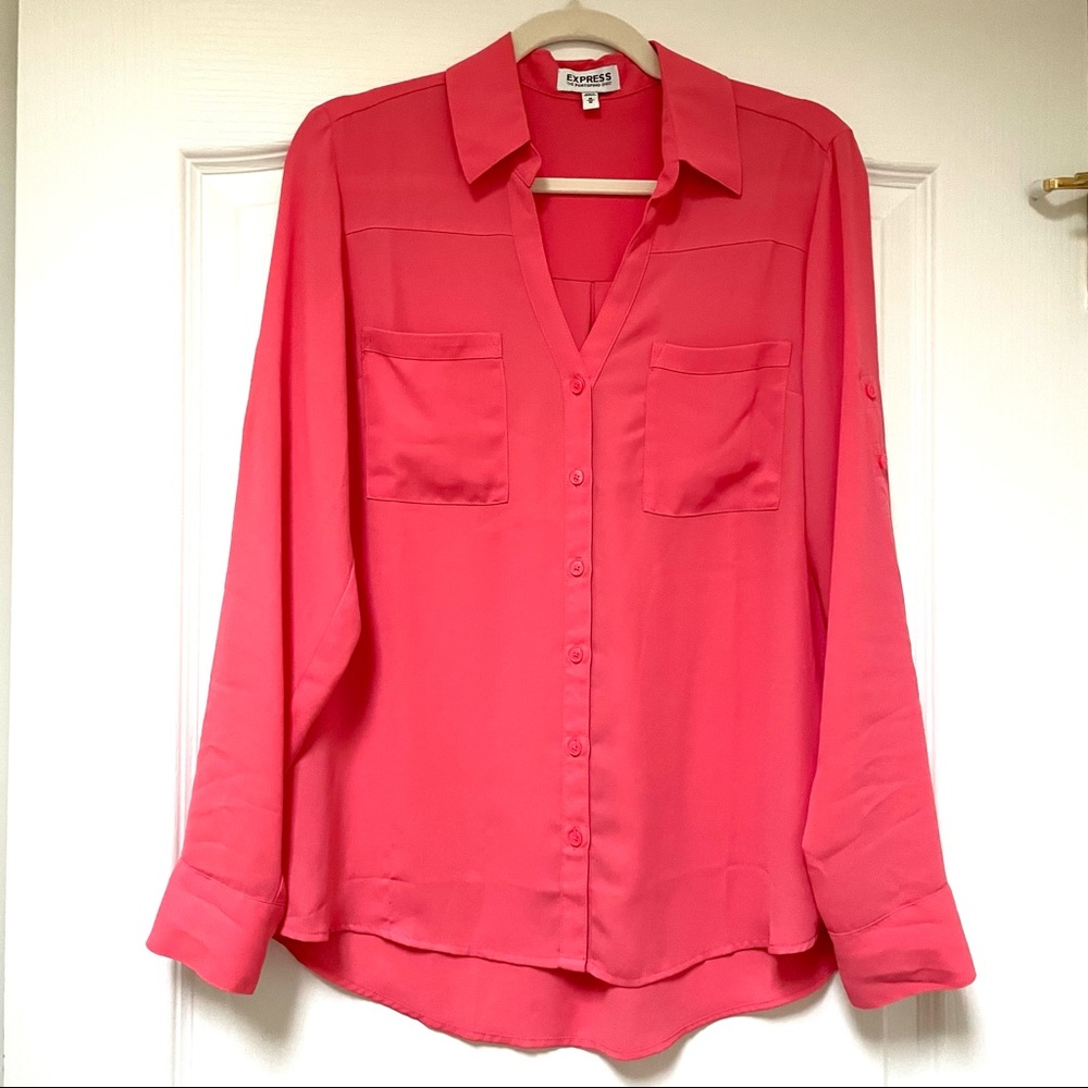 Express Portofino Button Down Blouse